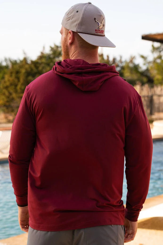 BURLEBO Performance Hoodie - Maroon