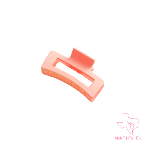 Pastel Coral Claw Clip