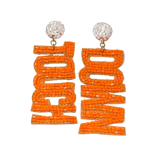 Touch Down Earrings - Orange