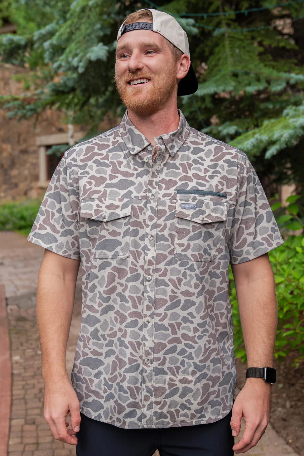 BURLEBO Performance Outdoors Shirt - Classic Deer Camo