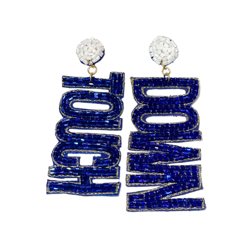 Touch Down Earrings - Blue