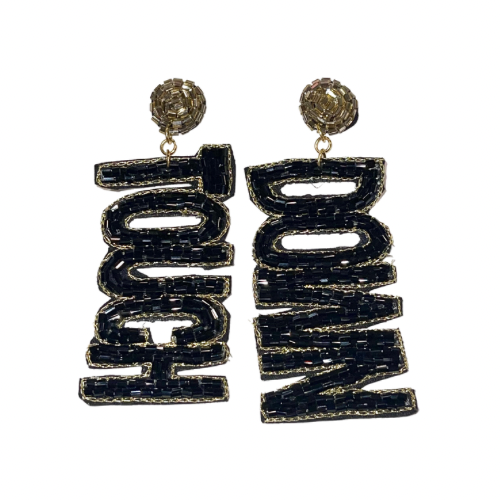 Touch Down Earrings - Black