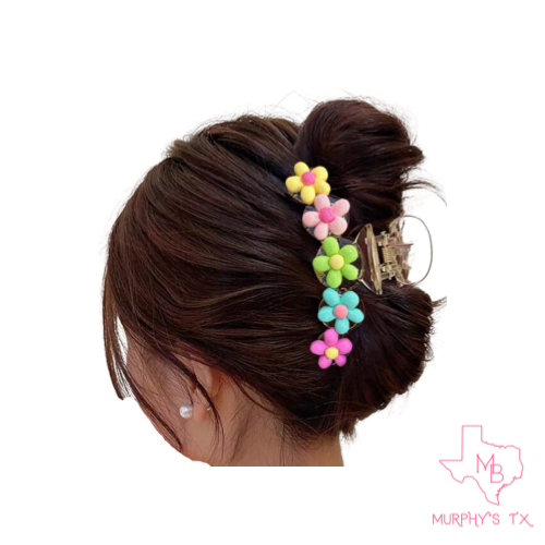 Hippie Chick Flower Claw Clip