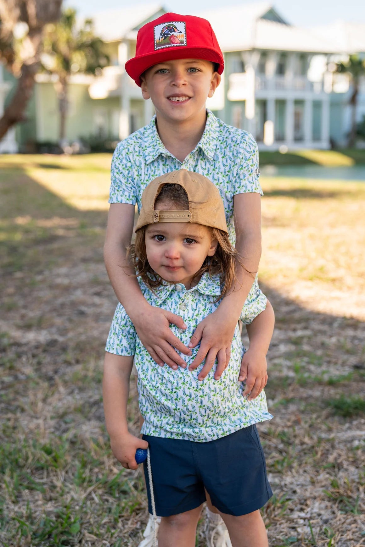 BURLEBO Youth Polo - Bluebonnets