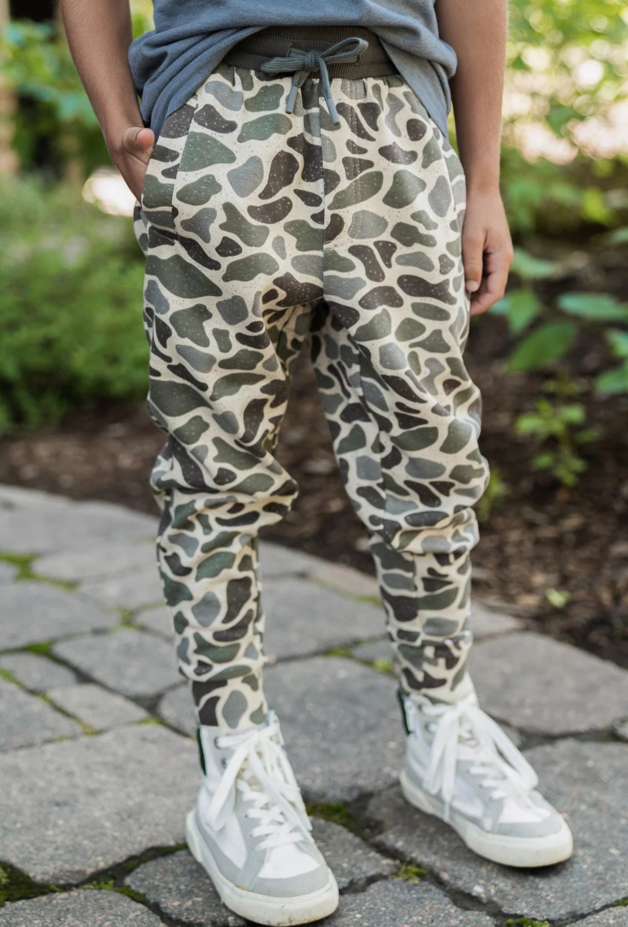 BURLEBO Youth Fleece Jogger - Classic Deer Camo