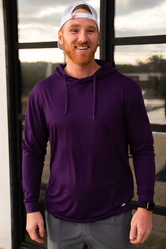 BURLEBO Performance Hoodie - Purple