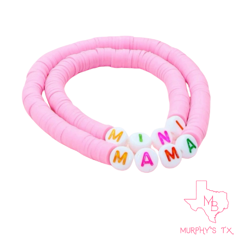 MAMA & MINI Bracelet Set - BABY PINK