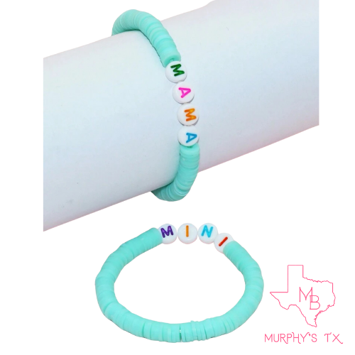 MAMA & MINI Bracelet Set - BABY BLUE