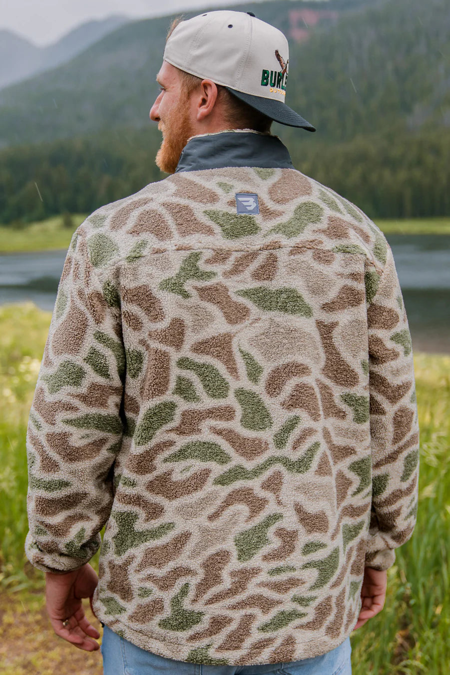 BURLEBO - Quarter Zip - Alpine Camo