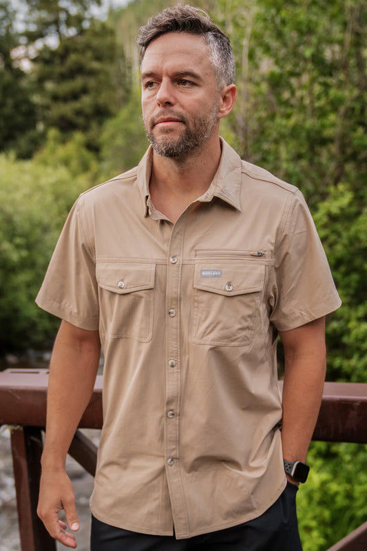 BURLEBO Performance Outdoors Shirt - Cobblestone