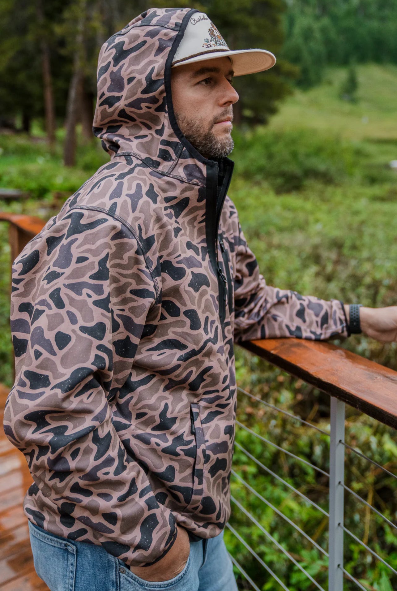 BURLEBO Duke Tech - Mid Layer - Gauge Camo