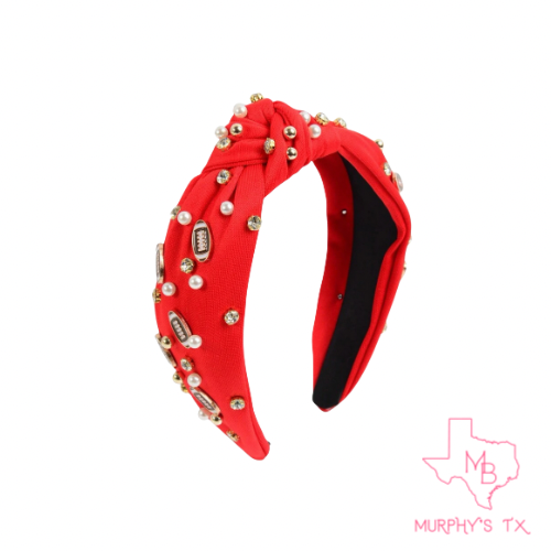 Football Headband - Red