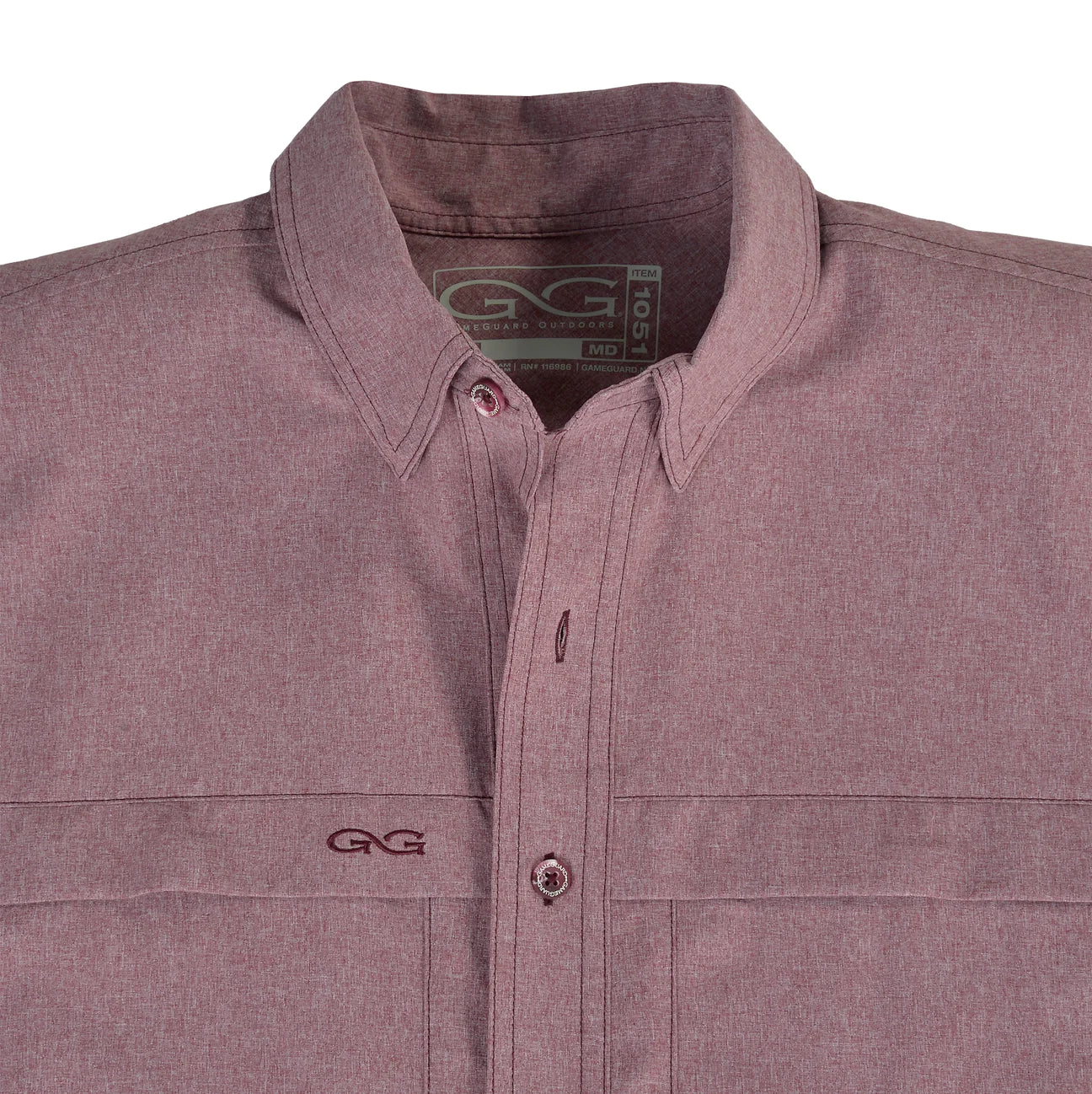 GameGaurd Maroon MicroTek Shirt SS