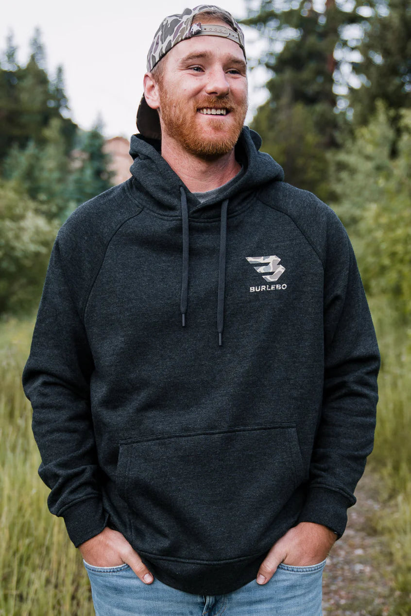 BURLEBO Fleece Hoodie - Camo Signature Logo