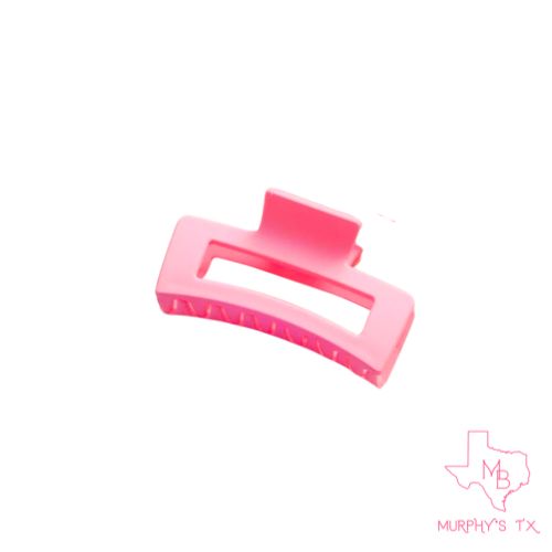 Pastel Dark Pink Claw Clip