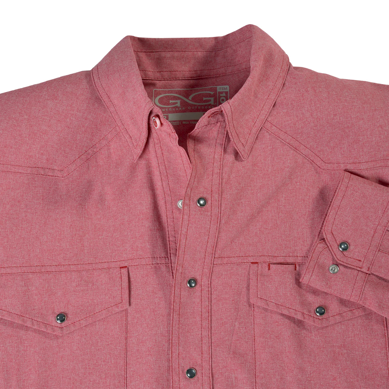 GameGaurd Crimson Pearl Snap Shirt LS