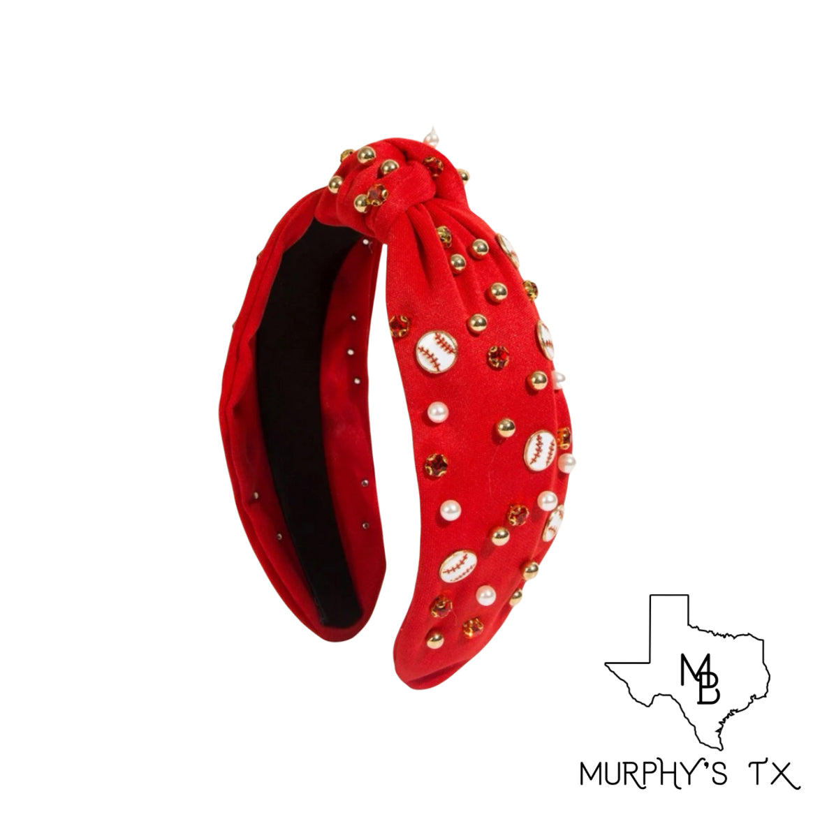 Baseball Headband - Red