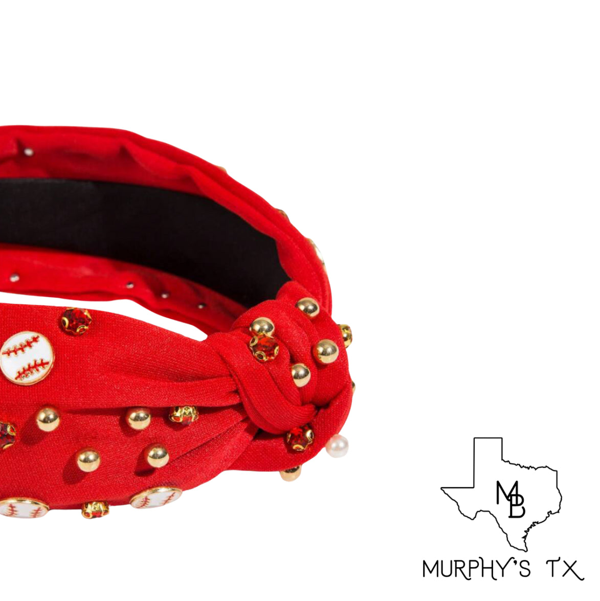 Baseball Headband - Red