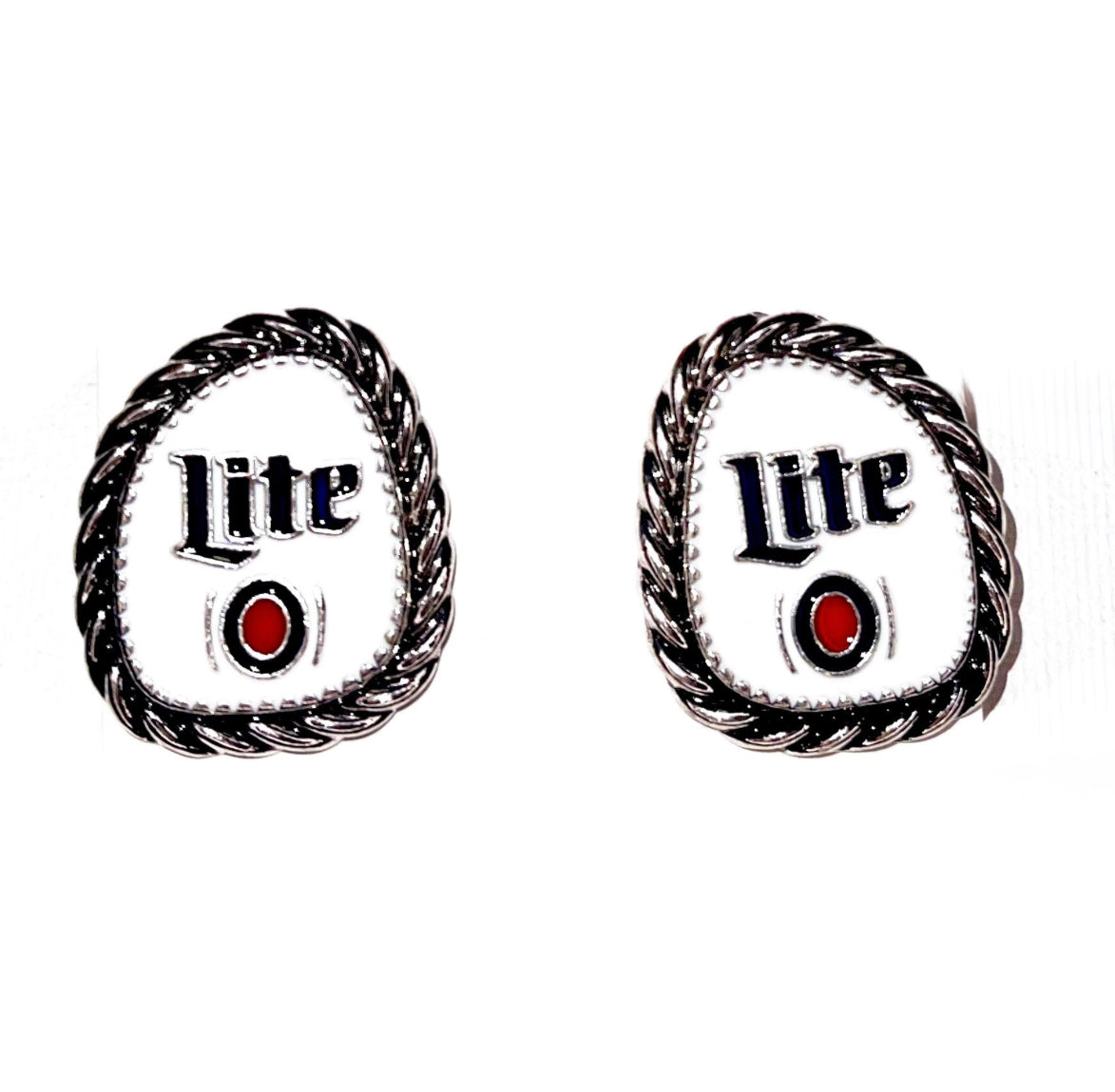 Miller Lite Stud Earrings