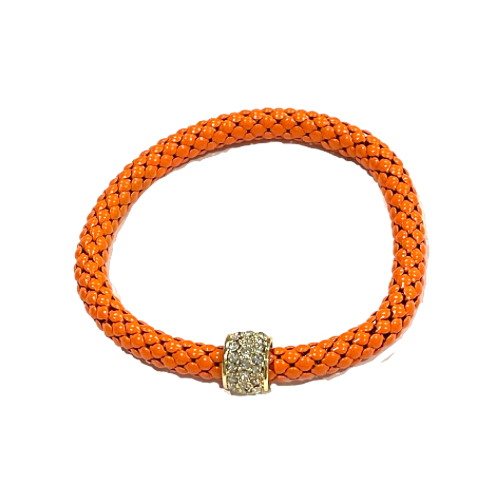 Cable Bracelet - Orange