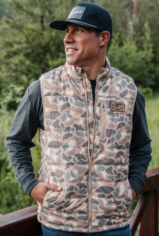 BURLEBO Puffer Vest - Pintail Camo