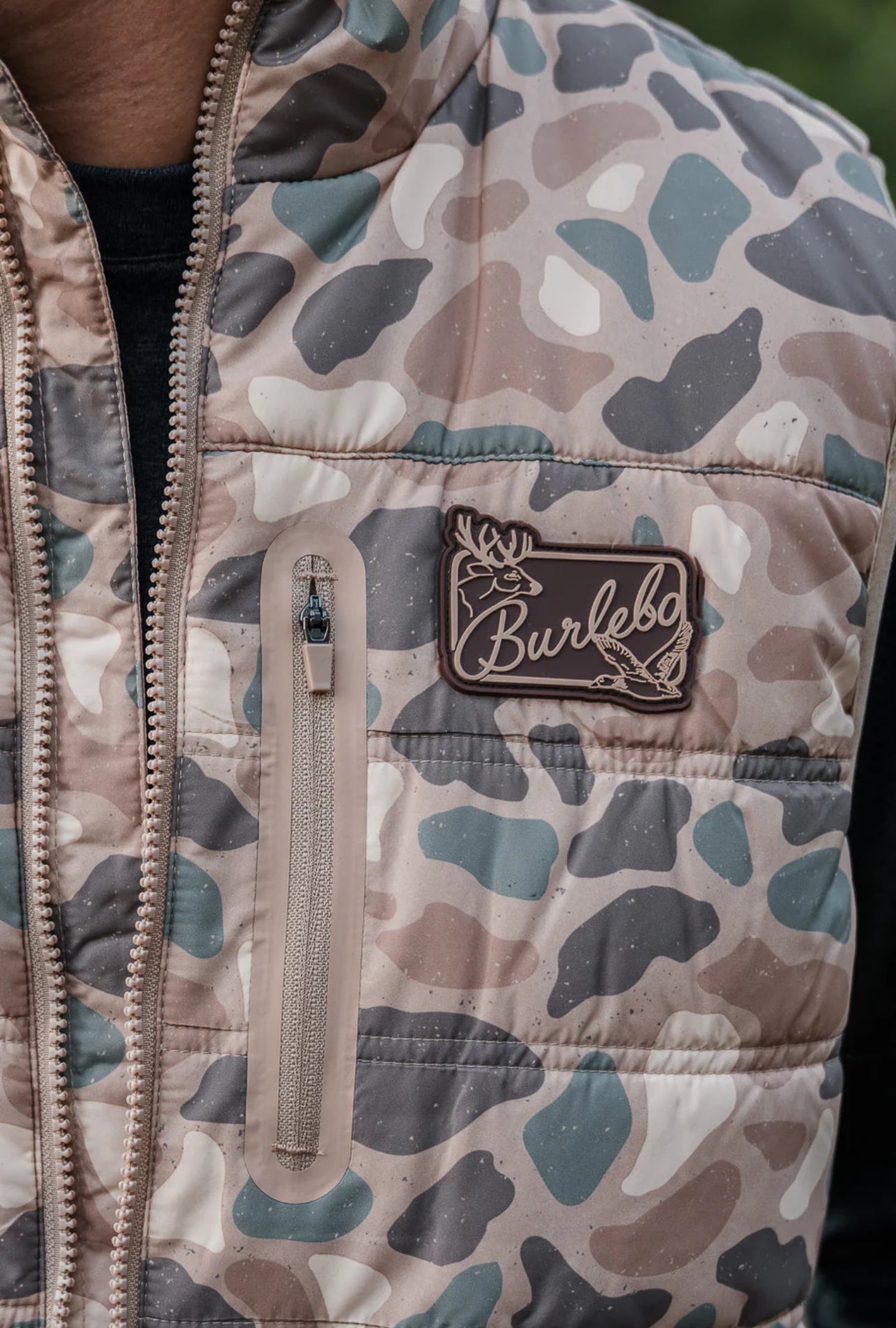 BURLEBO Puffer Vest - Pintail Camo