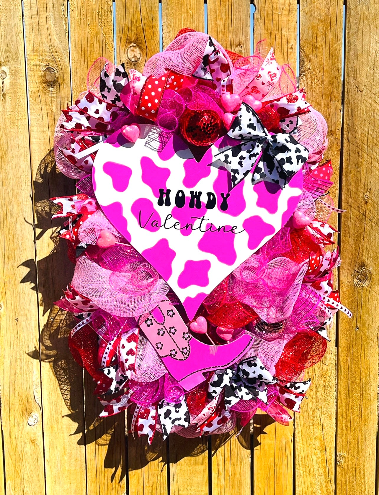 Howdy Valentine Wreath