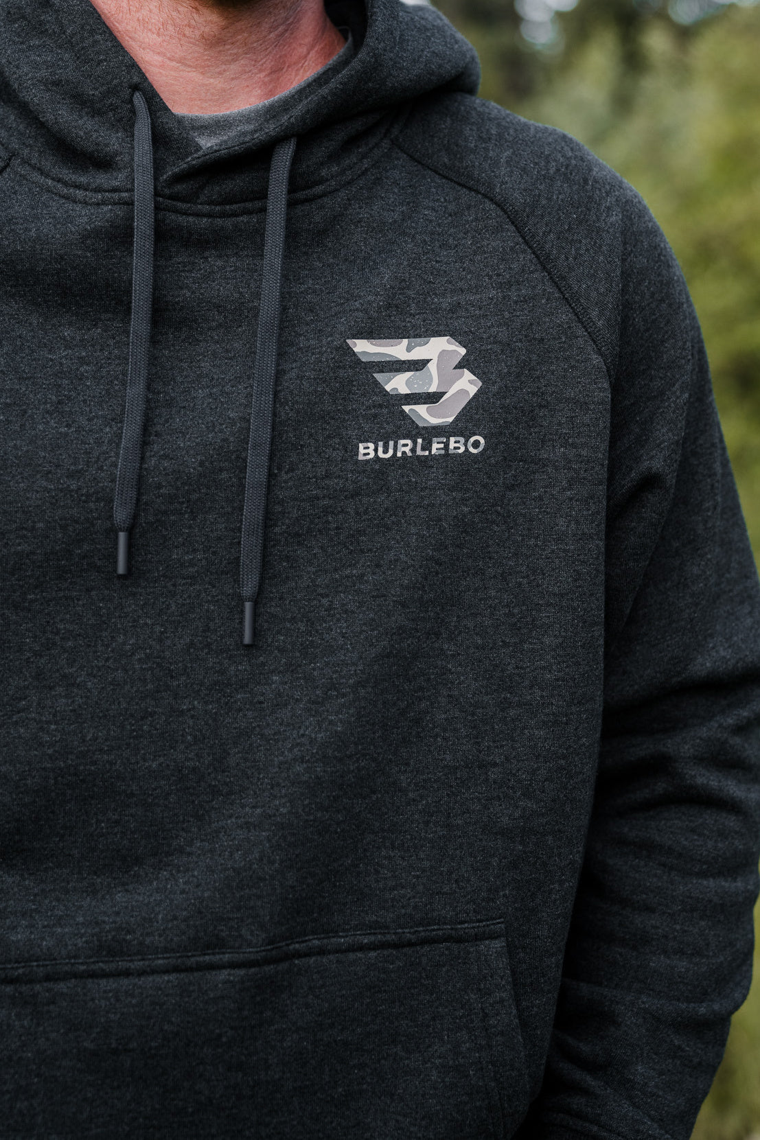 BURLEBO Fleece Hoodie - Camo Signature Logo