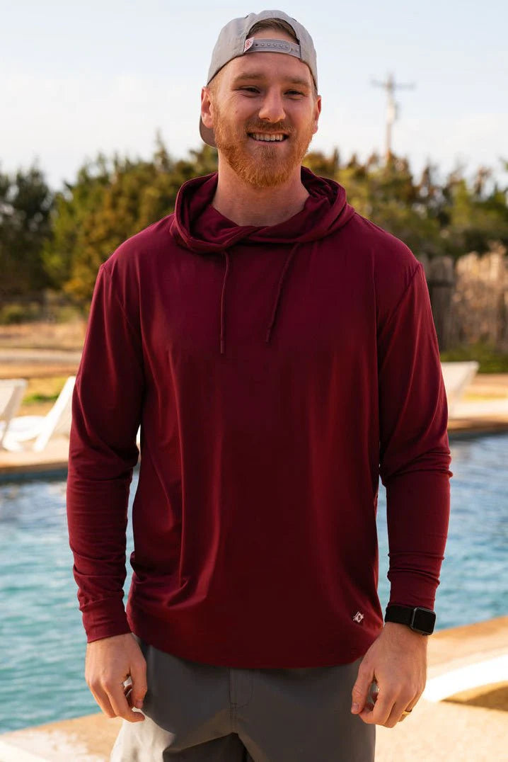 BURLEBO Performance Hoodie - Maroon