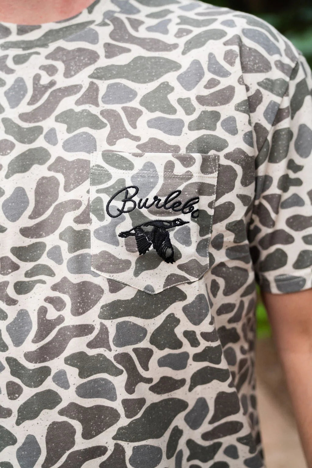 BURLEBO Classic Deer Camo - SS- Burlebo Outdoors Pocket Tee