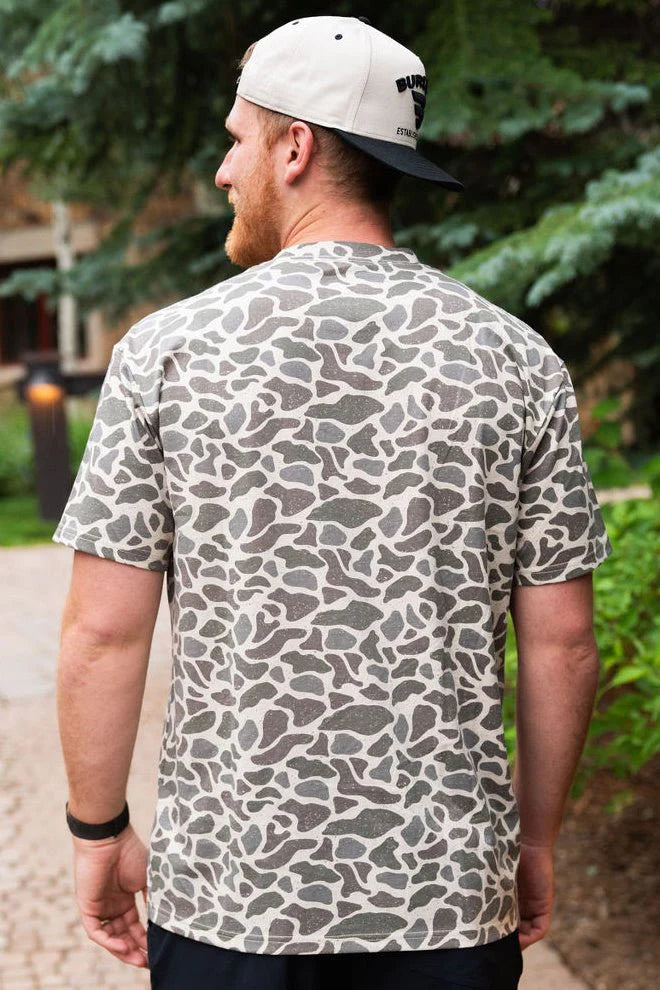 BURLEBO Classic Deer Camo - SS- Burlebo Outdoors Pocket Tee