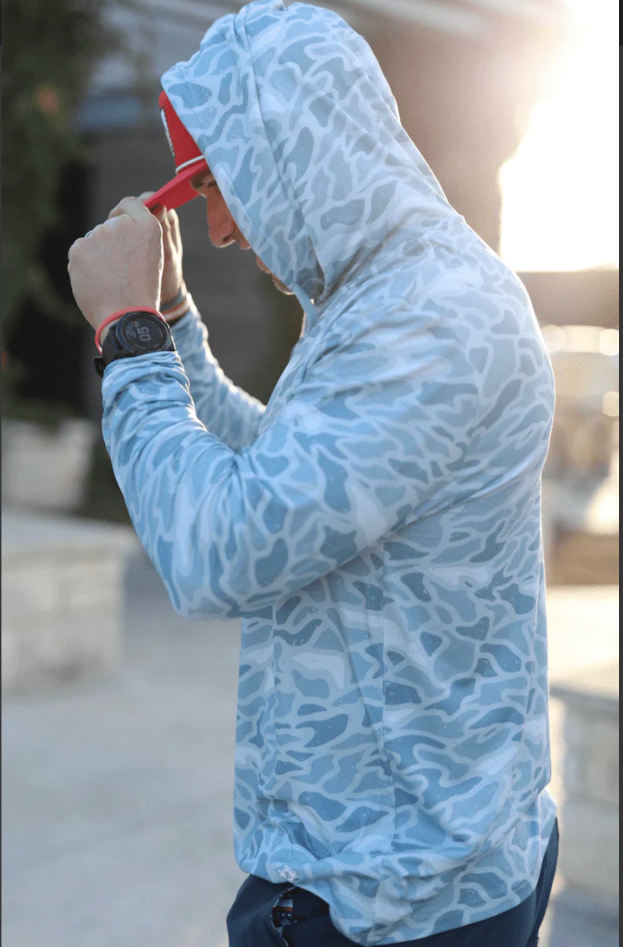 BURLEBO Performance Hoodie - Seaside Camo