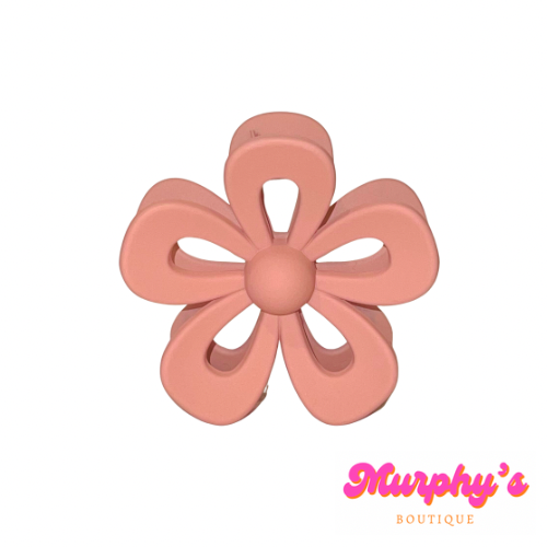 Flower Power Claw Clip - Mauve