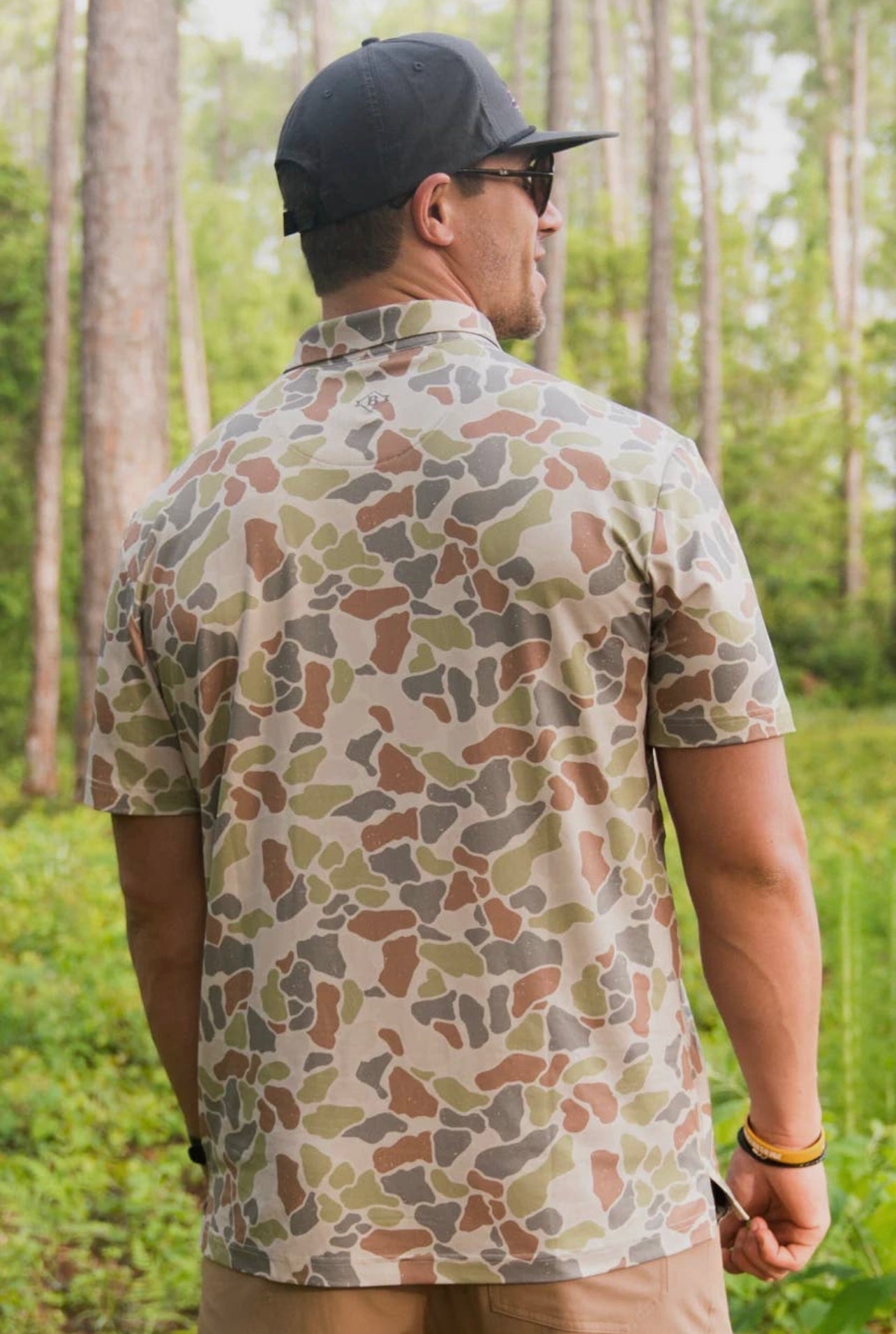 BURLEBO Performance Polo - Driftwood Camo