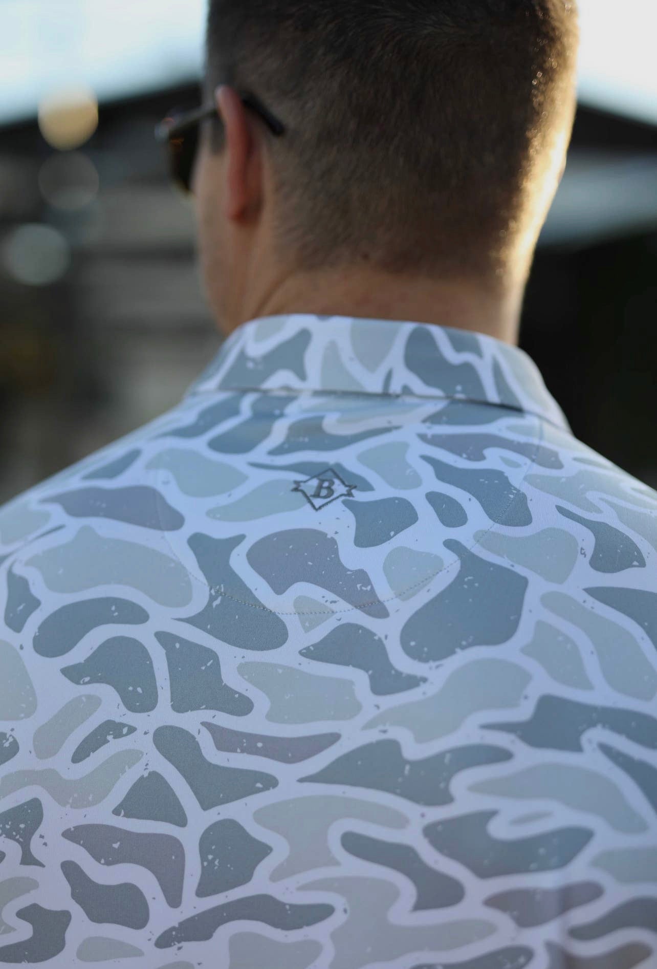 BURLEBO Performance Polo - White Camo