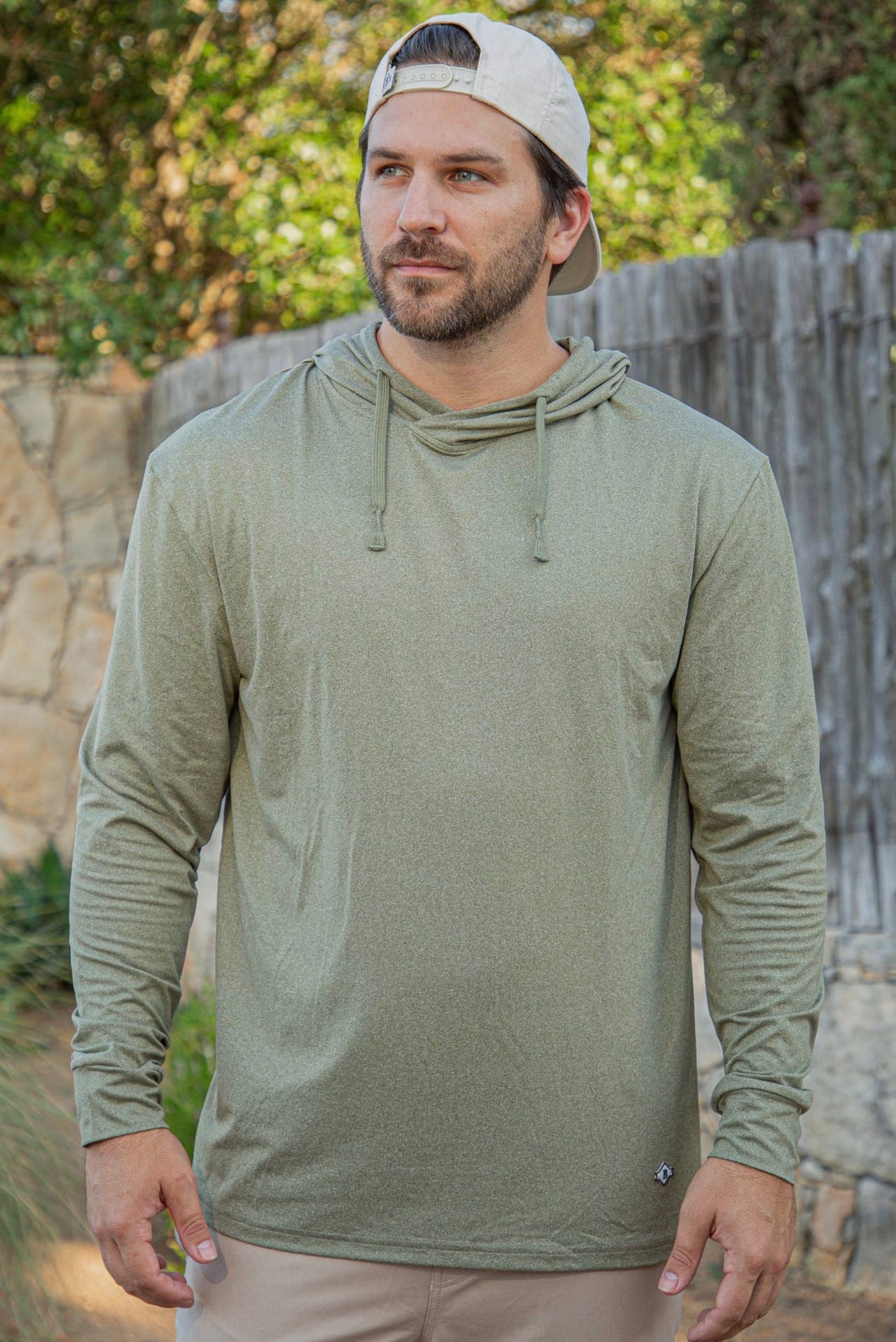 BURLEBO Performance Hoodie - Heather Sage