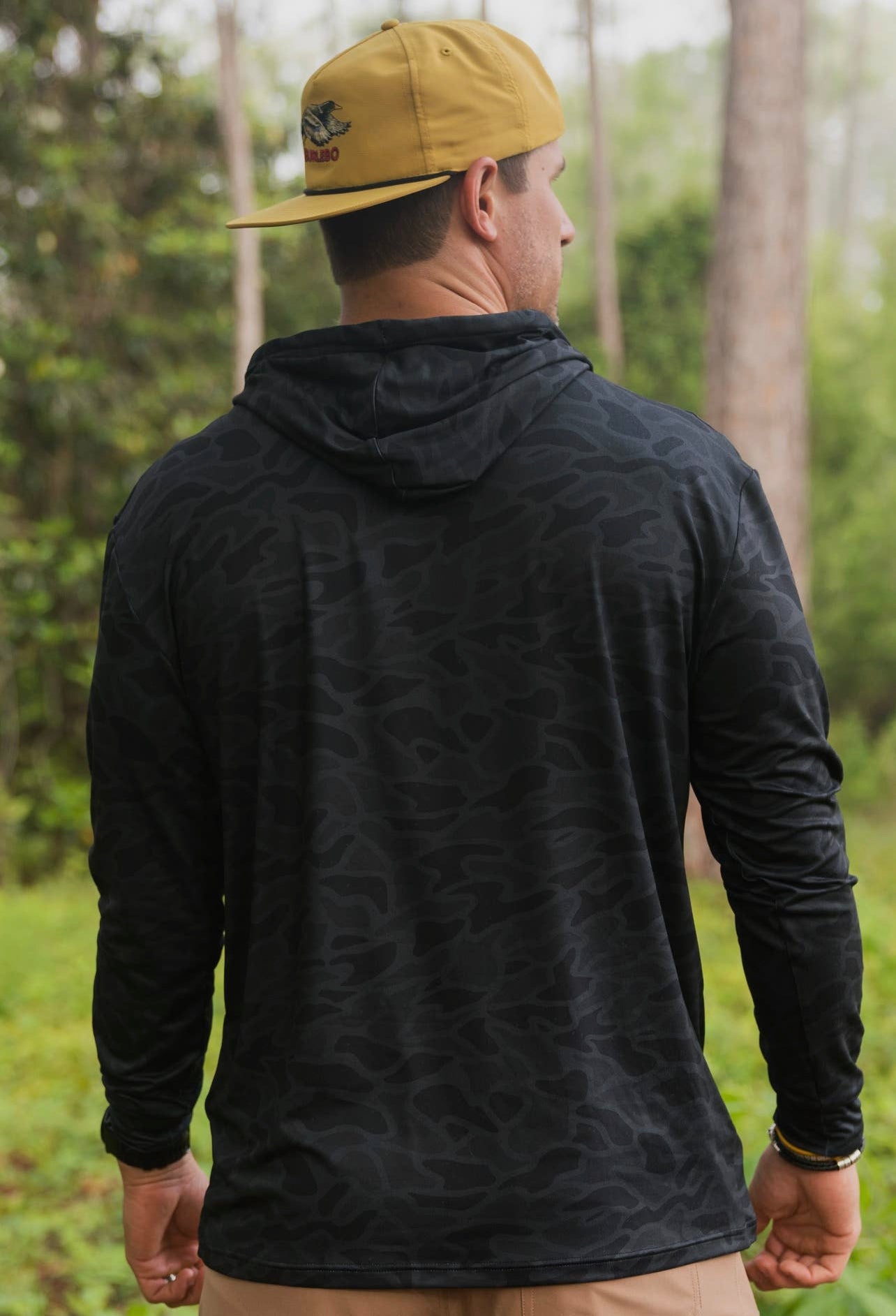 BURLEBO Performance Hoodie - Black Camo