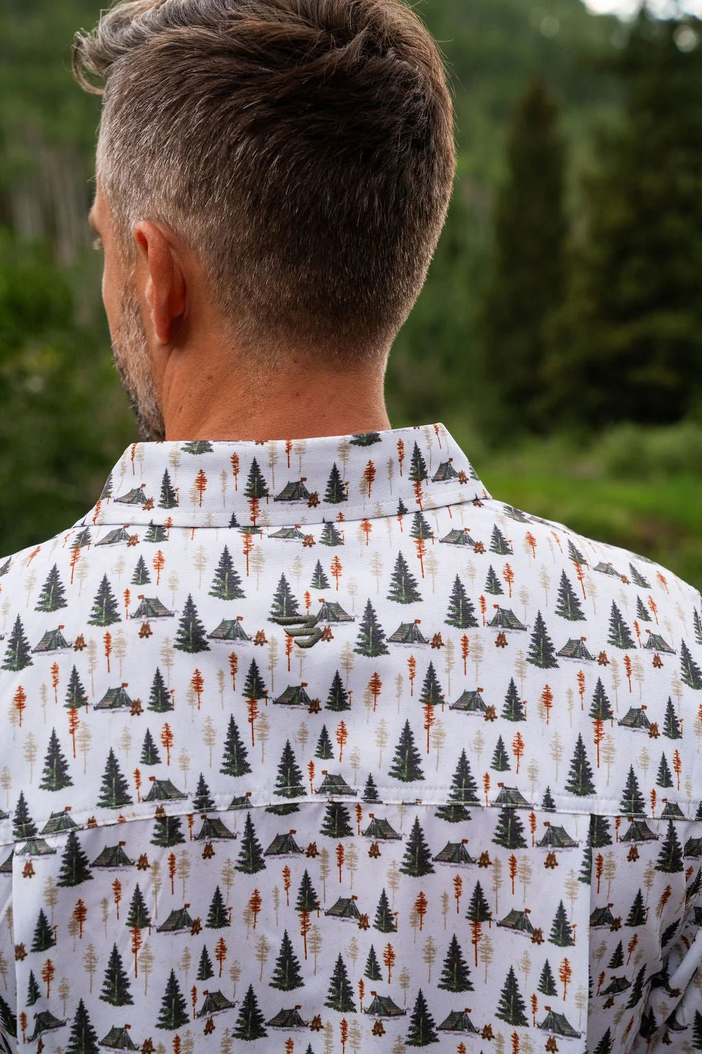 BURLEBO Performance Button Up - Camp Ground