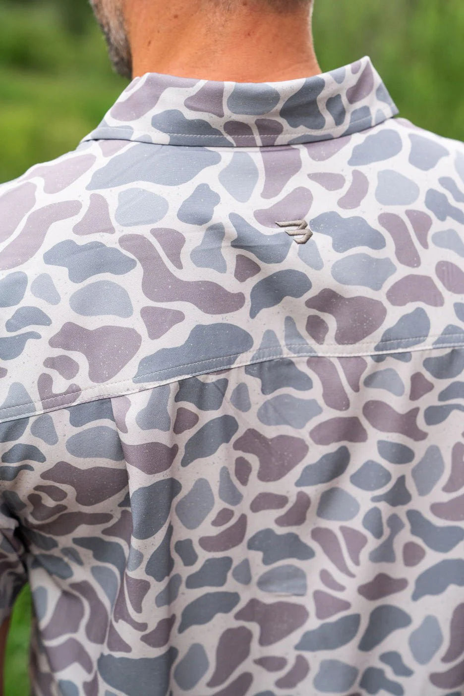 BURLEBO Performance Button Up - Classic Deer Camo