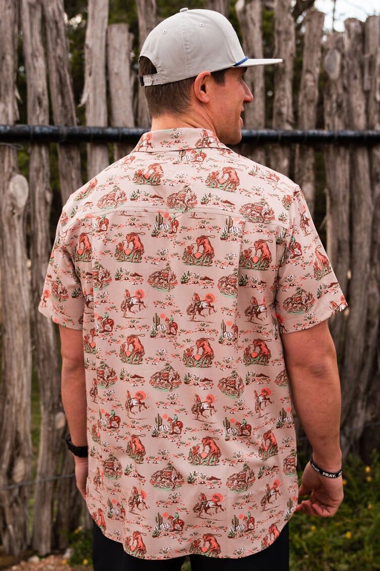 BURLEBO Performance Button Up - Cowboy Up