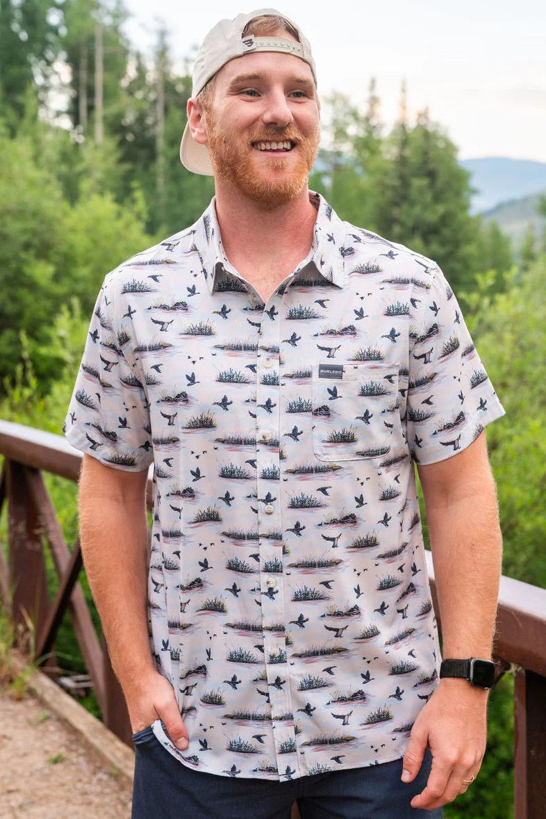 BURLEBO Performance Button Up - Duck Hunt