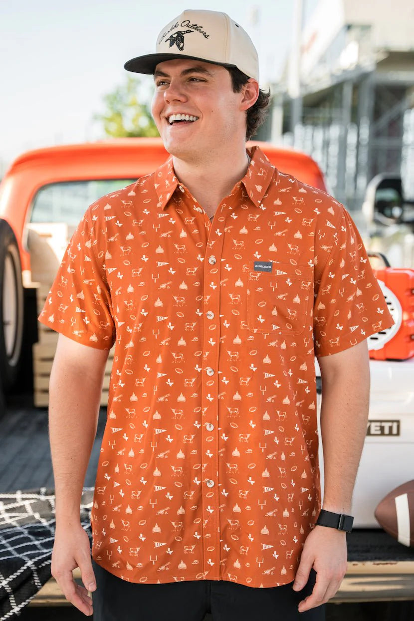 BURLEBO Performance Button Up - Game Day In Austin