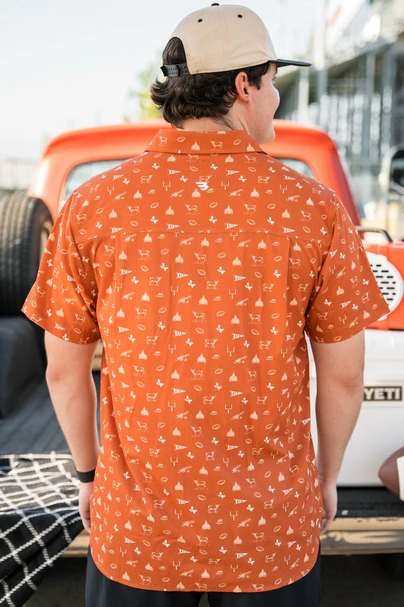 BURLEBO Performance Button Up - Game Day In Austin