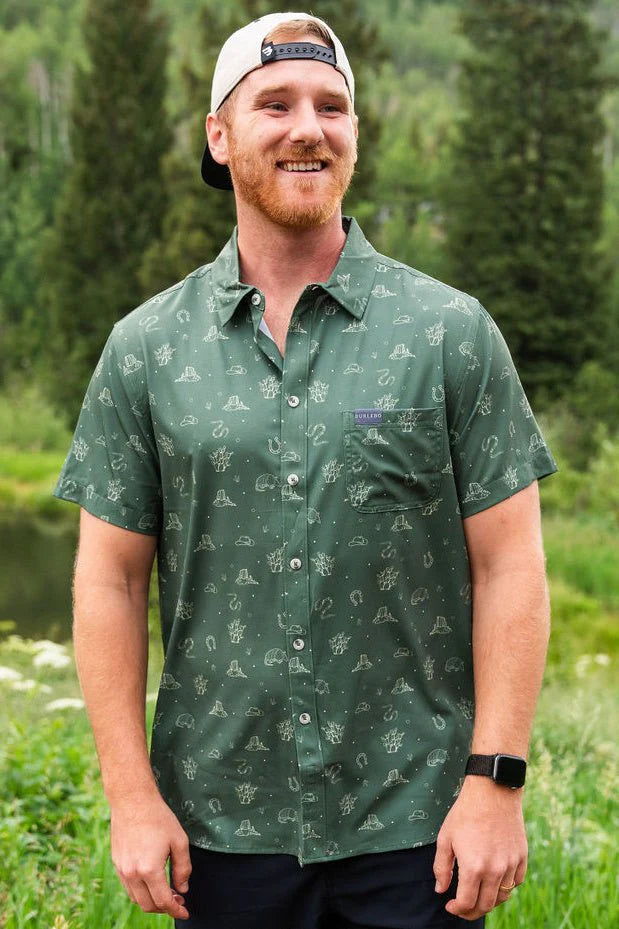 BURLEBO Performance Button Up - Out West