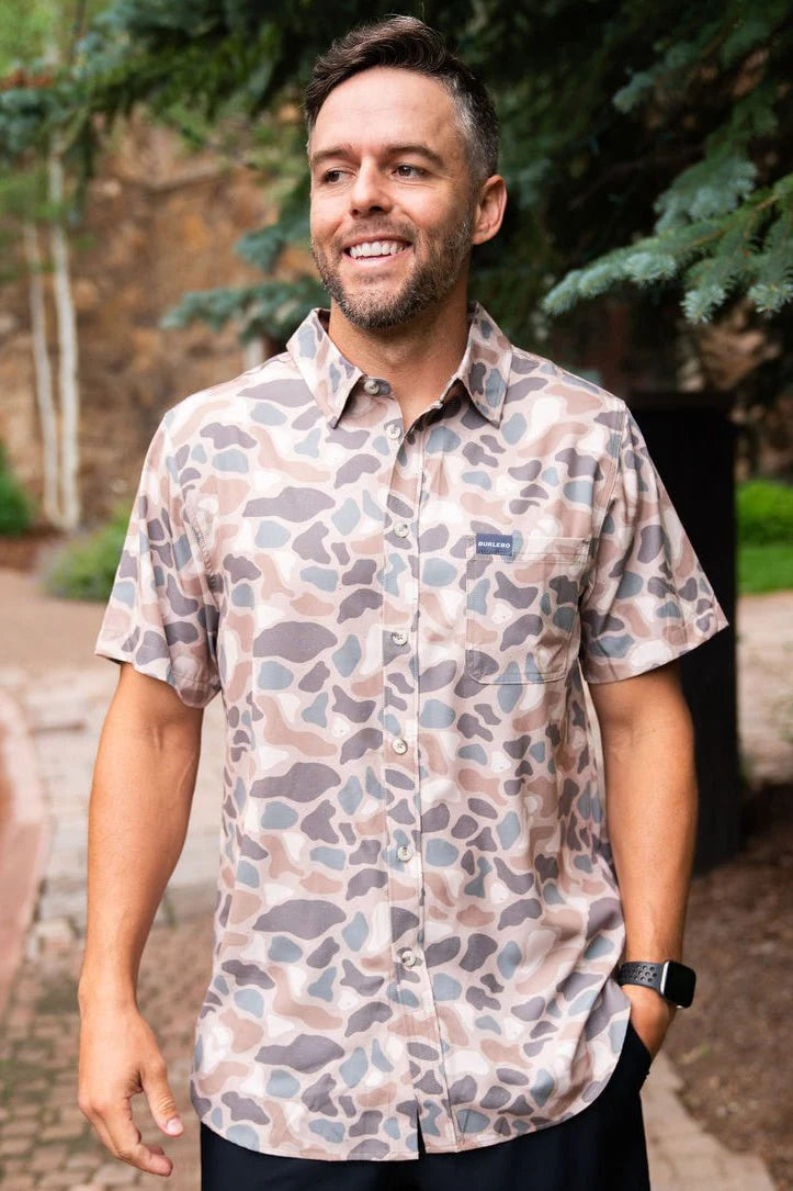 BURLEBO Performance Button Up - Pintail Camo