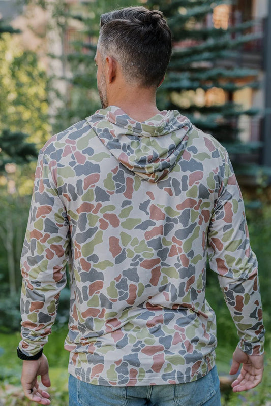 BURLEBO Performance Hoodie - Driftwood Camo