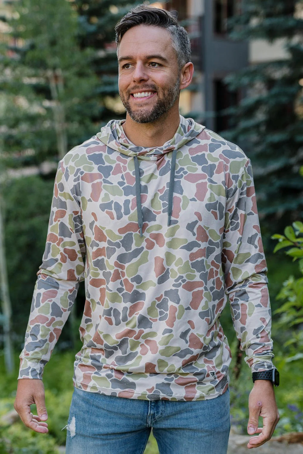 BURLEBO Performance Hoodie - Driftwood Camo