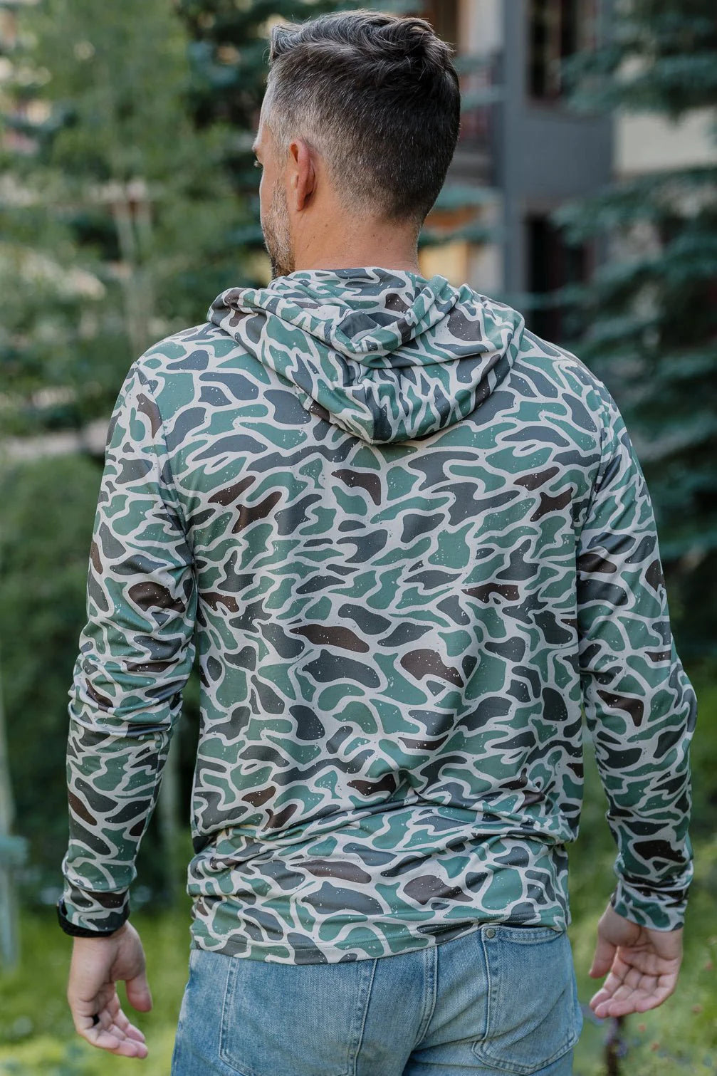 BURLEBO Performance Hoodie - Retro Duck Camo