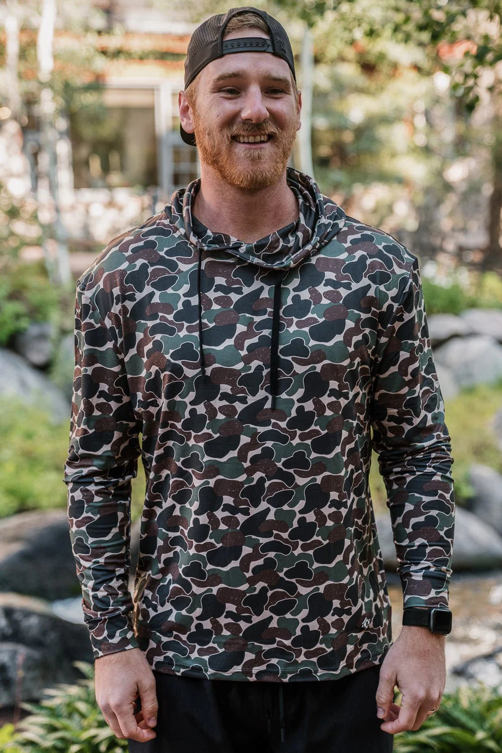 BURLEBO Performance Hoodie - Throwback Camo