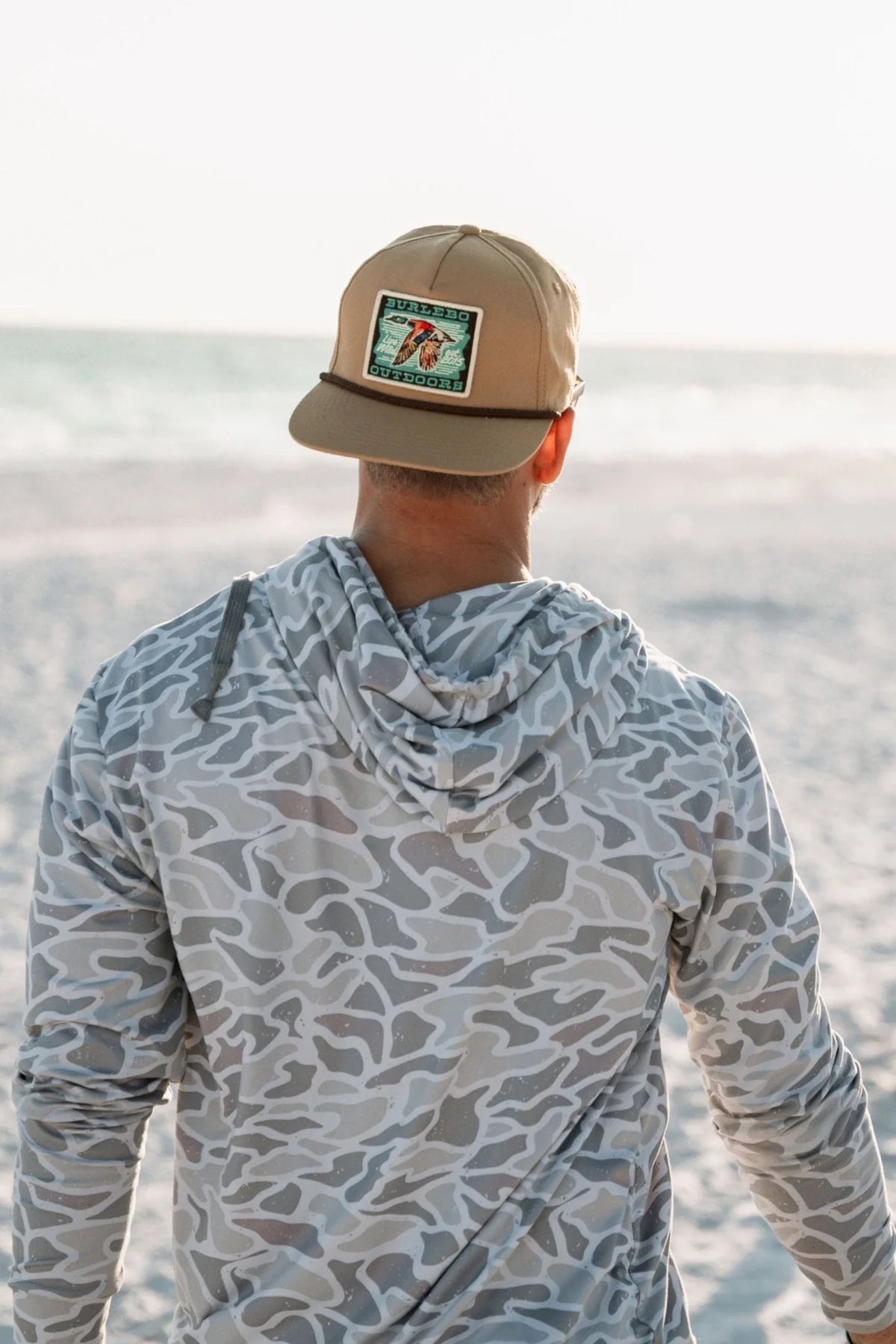 BURLEBO Performance Hoodie - White Camo